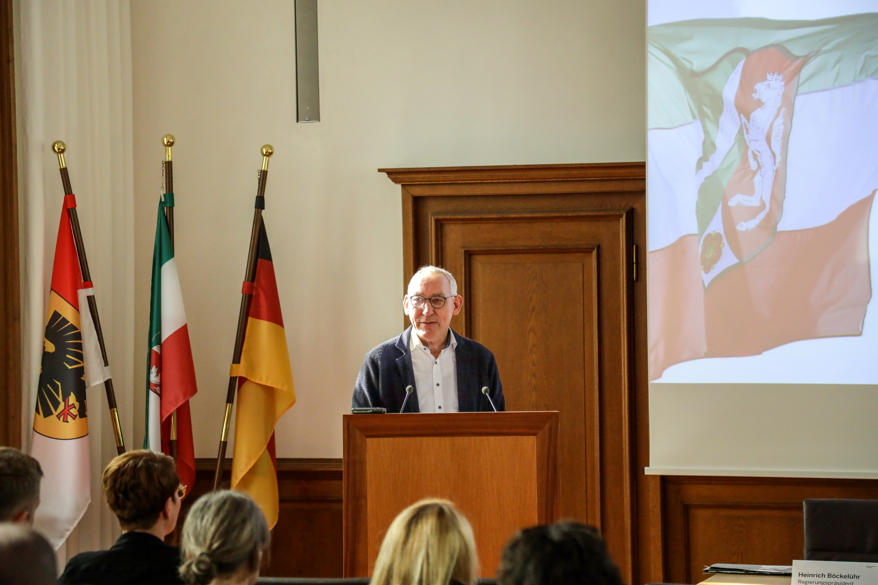 Regierungspräsident Heinrich Böckelühr bei der Auftaktveranstaltung (Foto: Bezirksregierung Arnsberg)