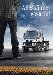 Der Unimog ist der Profi unter den Profis und sucht im Rahmen des Fahrerwettbewerbs „Unimog Challenge“ jetzt seinesgleichen unter den Fahrern: die „Alleskönner“ 2016.