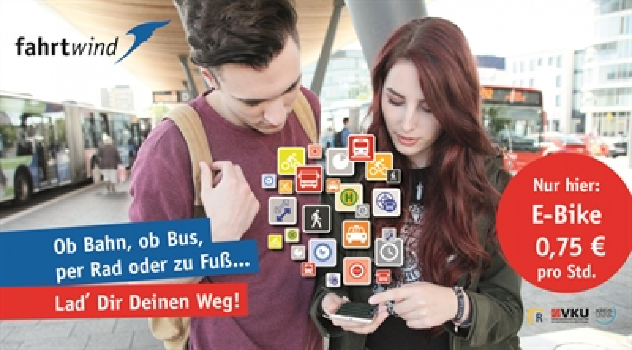 Mit Fahrtwind-App zum Ziel