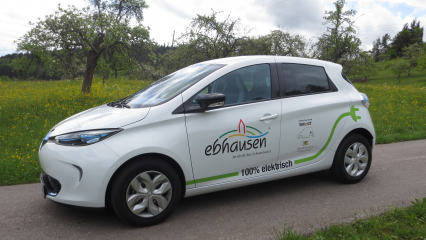 Quelle: Landratsamt Calw - Das Elektroauto der Gemeinde Ebhausen dient als Bürgerauto mit ehrenamtlichen Fahrern und als Car-Sharing-Fahrzeug.