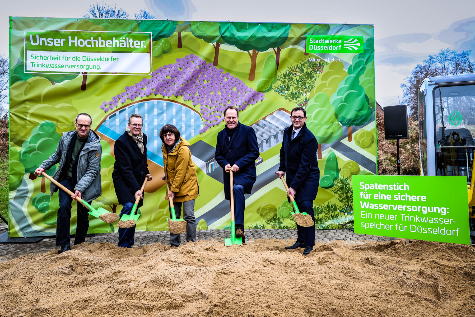 Stadtwerke Düsseldorf bauen einen neuen Trinkwasserspeicher