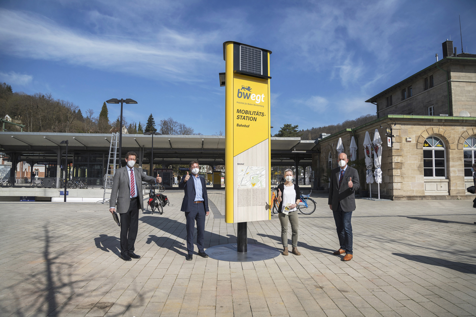 Erste Mobilitätssäule in Schwäbisch Gmünd eingeweiht