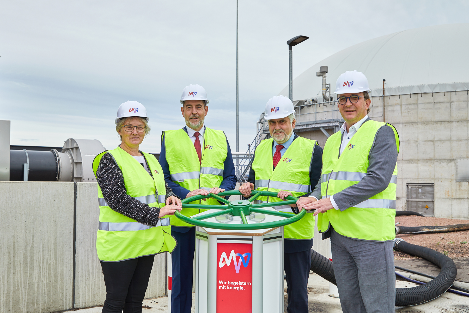 MVV nimmt Biogasanlage in Bernburg offiziell in Betrieb