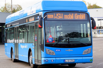 Für eine regionale Wasserstoffwirtschaft gibt es innerhalb der Kompetenzregion zahlreiche Anwendungsfelder - hier ein Brennstoffzellenbus der Wuppertaler Stadtwerke © Wuppertaler Stadtwerke