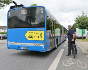 1,5 Meter Mindestabstand: Wer Radfahrende überholt, sollte genug Raum geben - Image