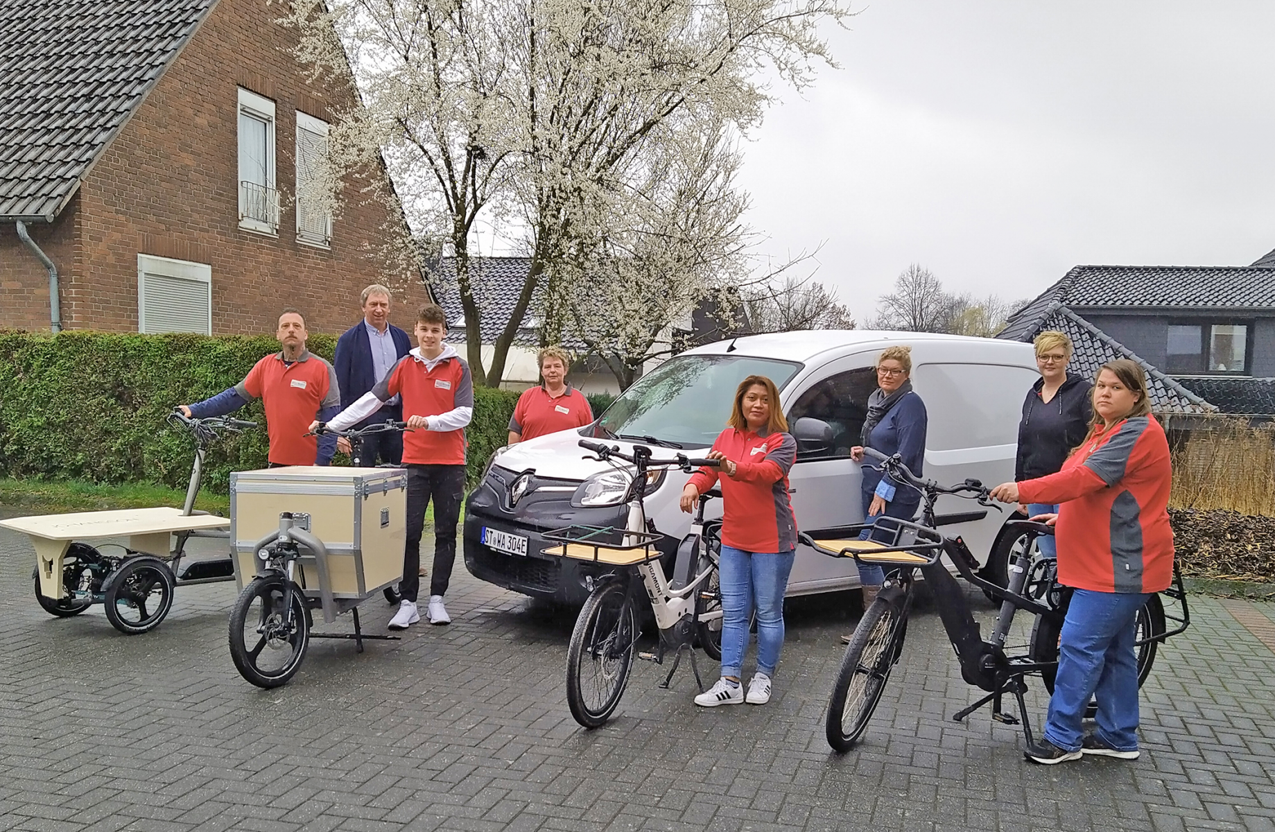 WertArbeit Steinfurt: Sozialunternehmen des Kreises setzt auf klimafreundliche Mobilität durch Lastenräder und E-Auto