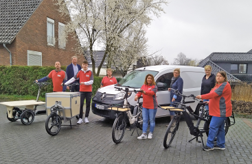 WertArbeit Steinfurt: Sozialunternehmen des Kreises setzt auf klimafreundliche Mobilität durch Lastenräder und E-Auto - Image