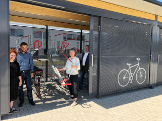 Bike-and-Ride-Anlage am Bahnhof Neheim-Hüsten steht zur Nutzung bereit