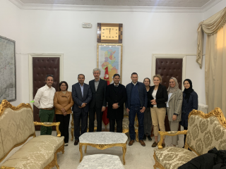 Bildunterschrift: Besuch der Wolfsburger Fachdelegation beim Gouverneur und Bürgermeister von Jendouba, Wolfsburgs Partnerstadt in Tunesien. Foto: Stadt Wolfsburg