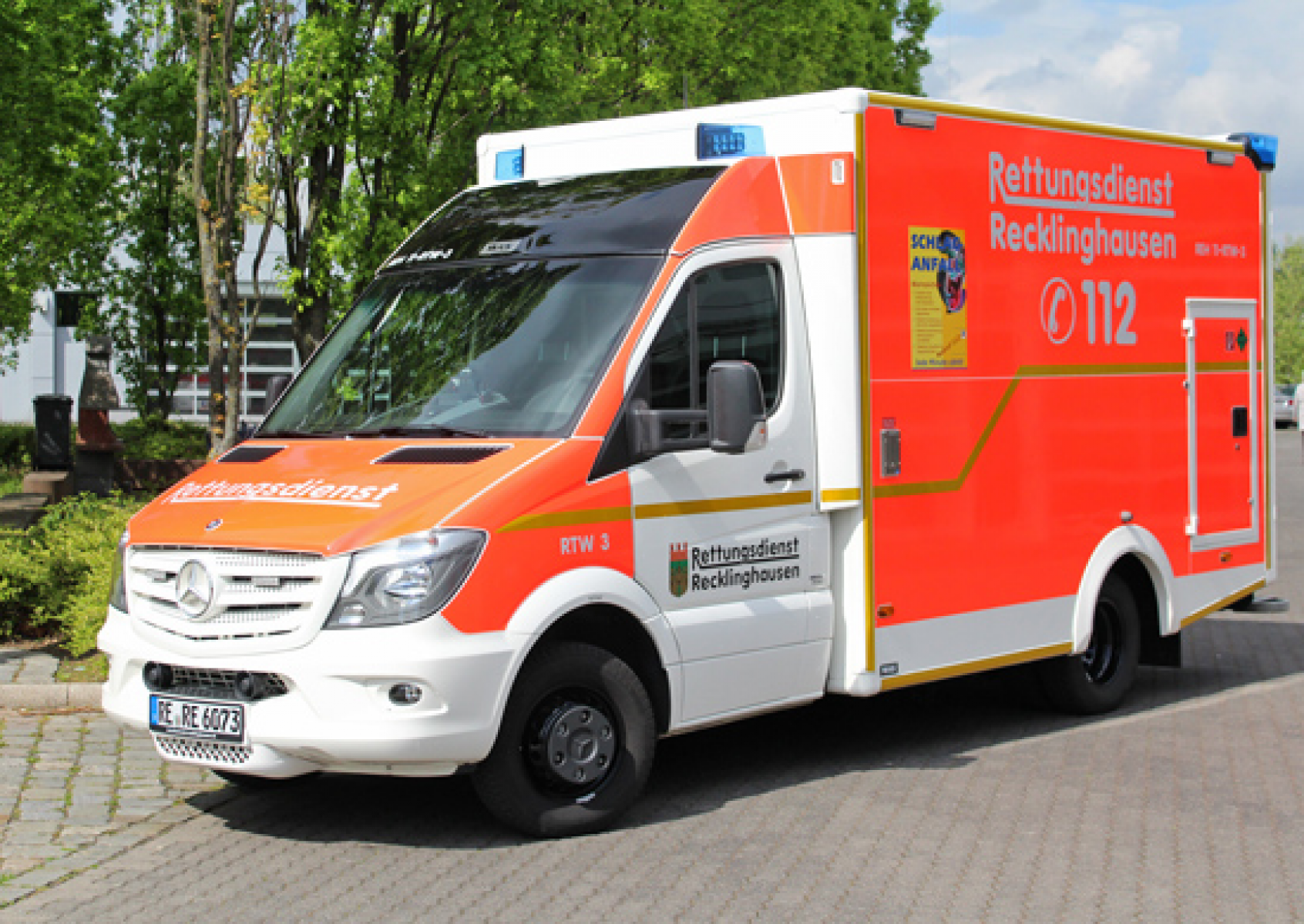 Rettungswache Süd in Recklinghausen beginnt das neue Jahr mit zusätzlichem Rettungswagen