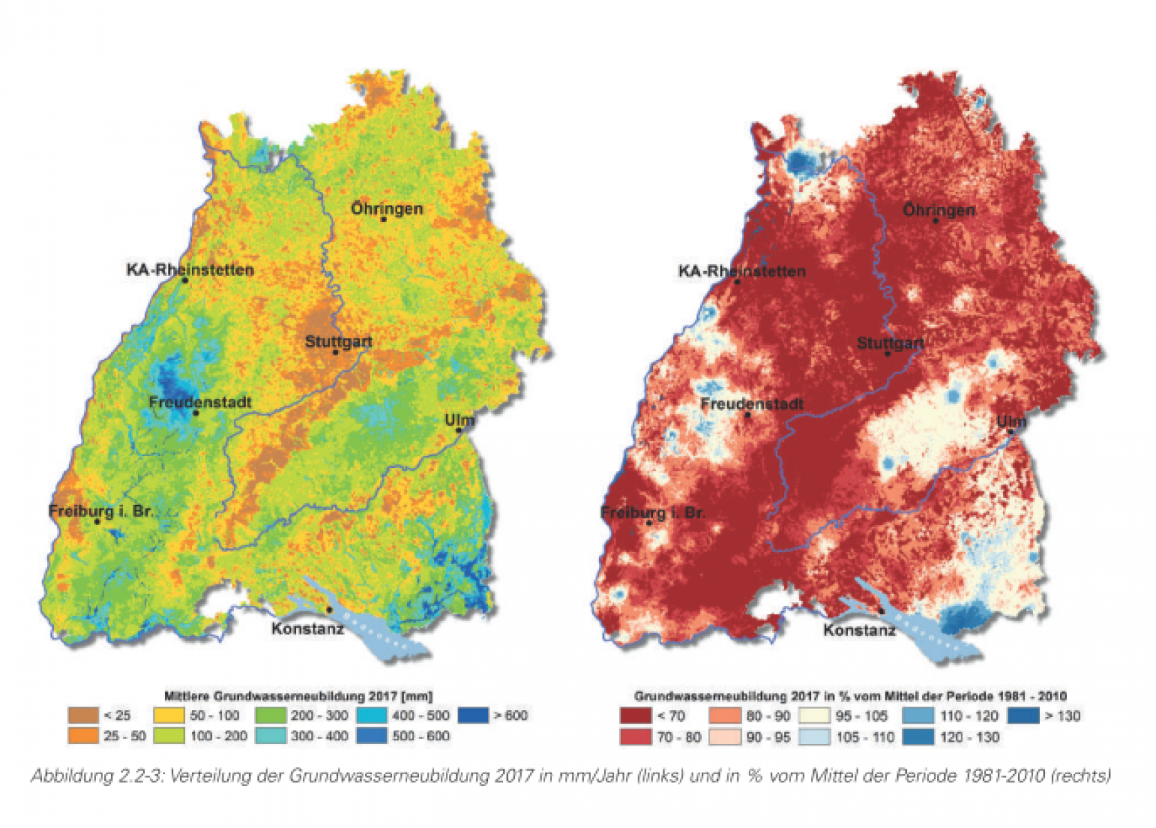 Ergebnisse der landesweiten Grundwasserüberwachung 2017