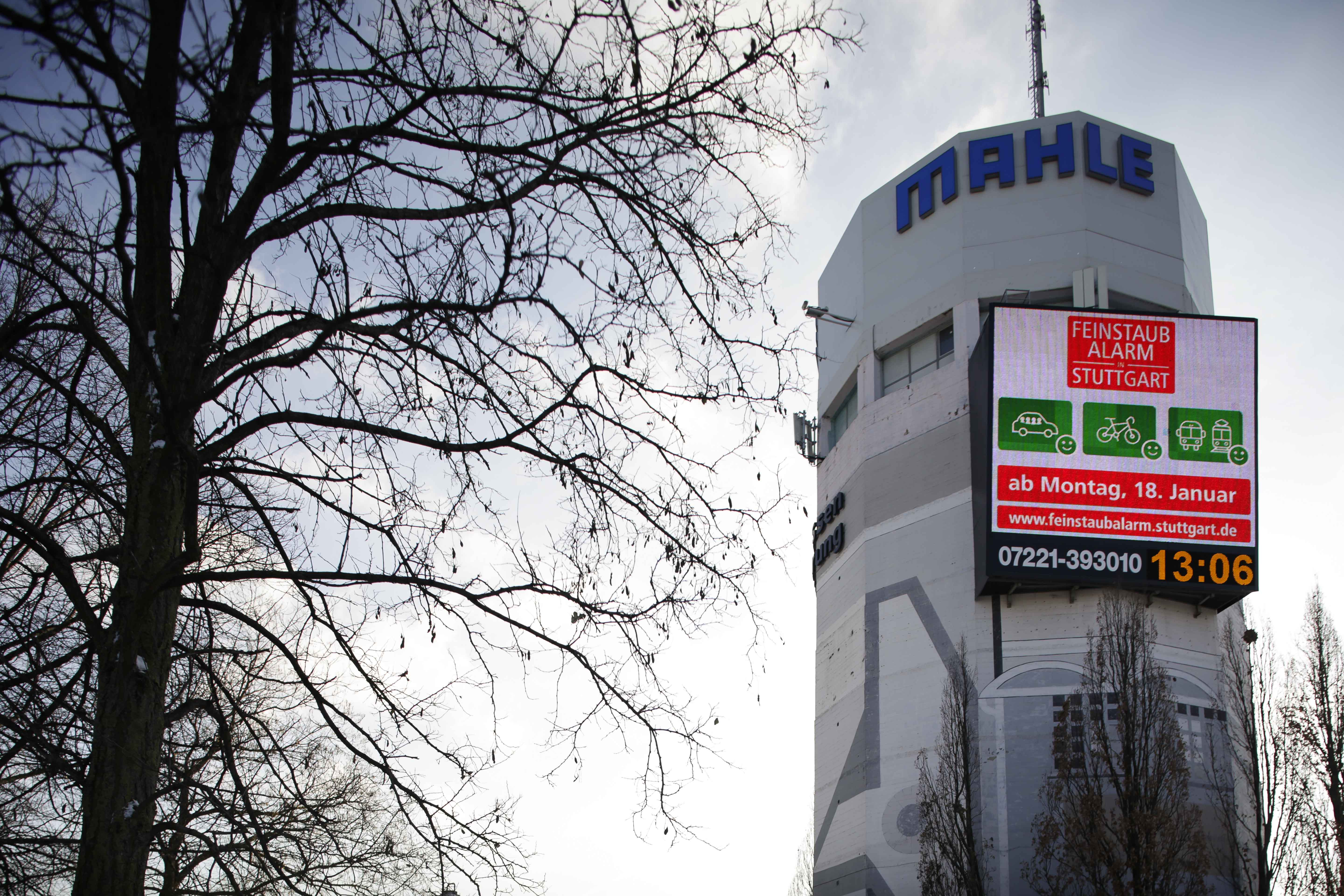 Feinstaub-Alarm in Stuttgart bis mindestens Donnerstag