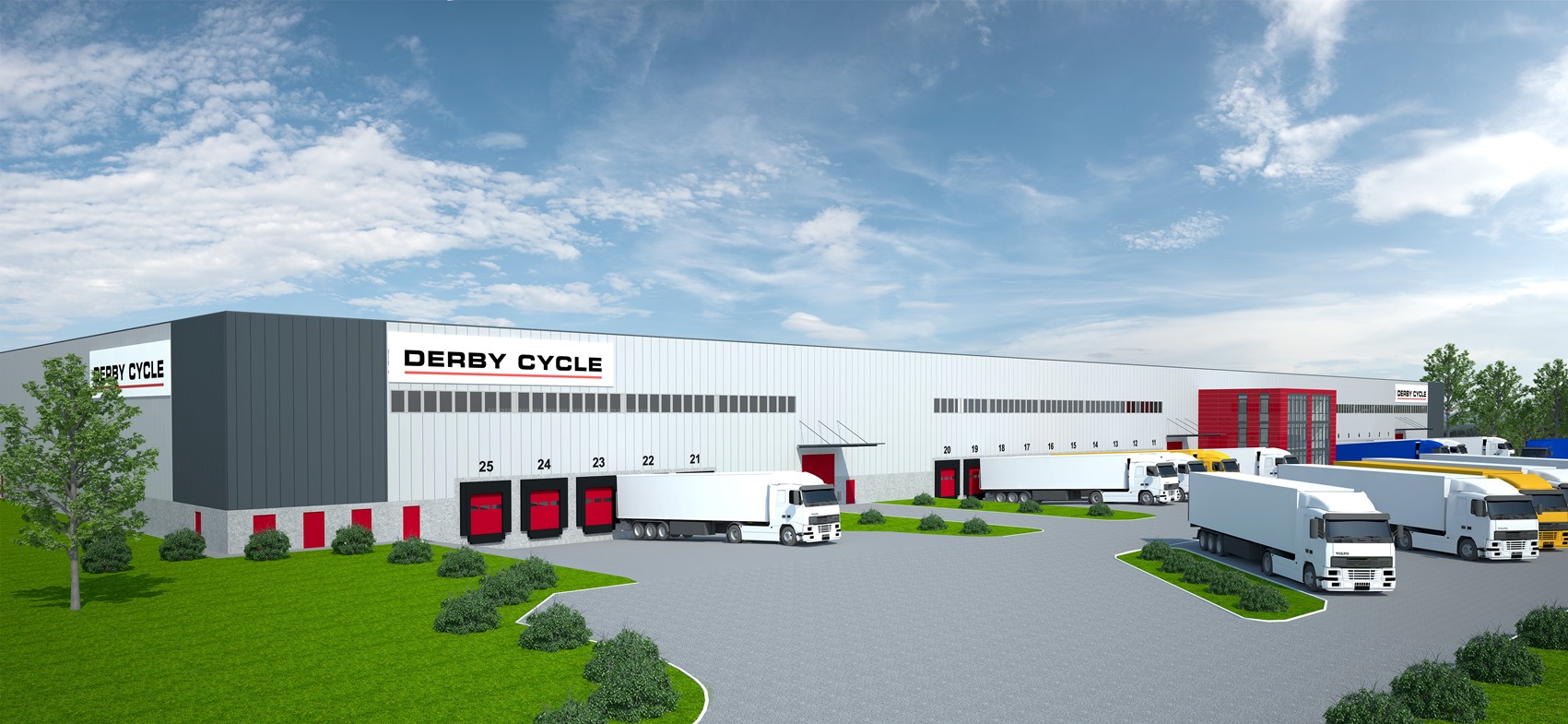 Verdion entwickelt rund 25.400 qm große Logistikimmobilie für Derby Cycle in Cloppenburg