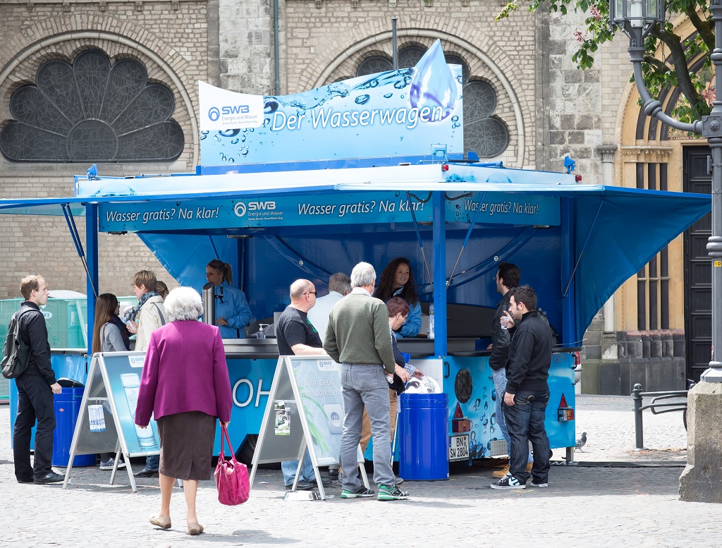 Wasserwagen schenkt 41.400 Liter aus