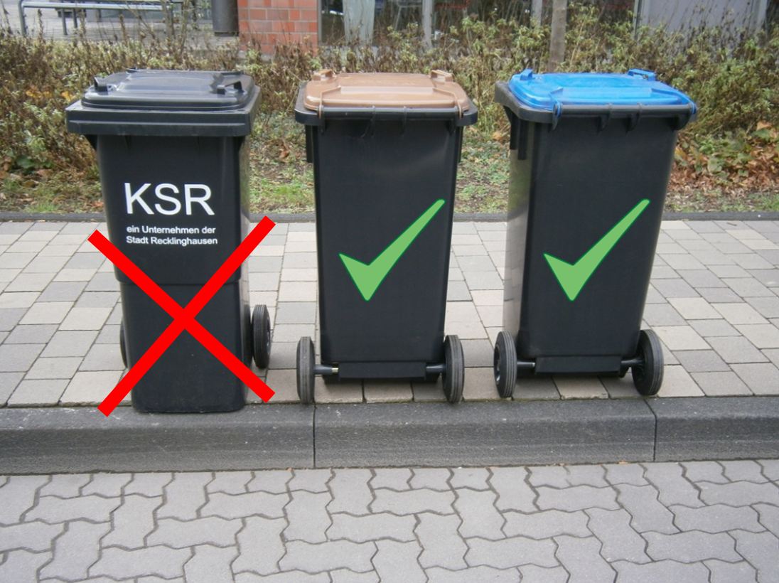 KSR geben Tipps zur Mülltonnen-Position