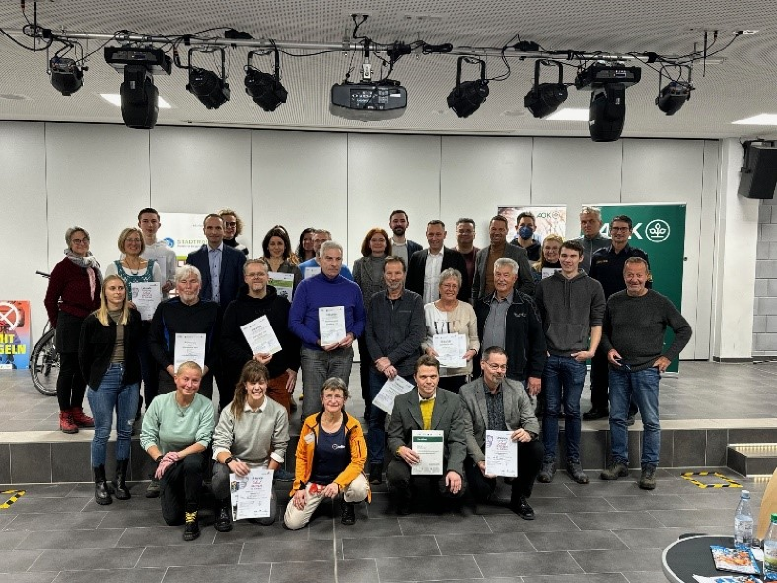 Haben auf das Auto verzichtet und dafür fleißig in die Pedale getreten: die Teilnehmenden des STADTRADELNS. Foto: AOK Bayern