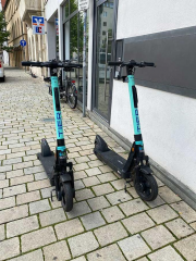 Für E-Scooter entstehen spezielle Abstellzonen (Foto: Stadt Ingolstadt / Michel)