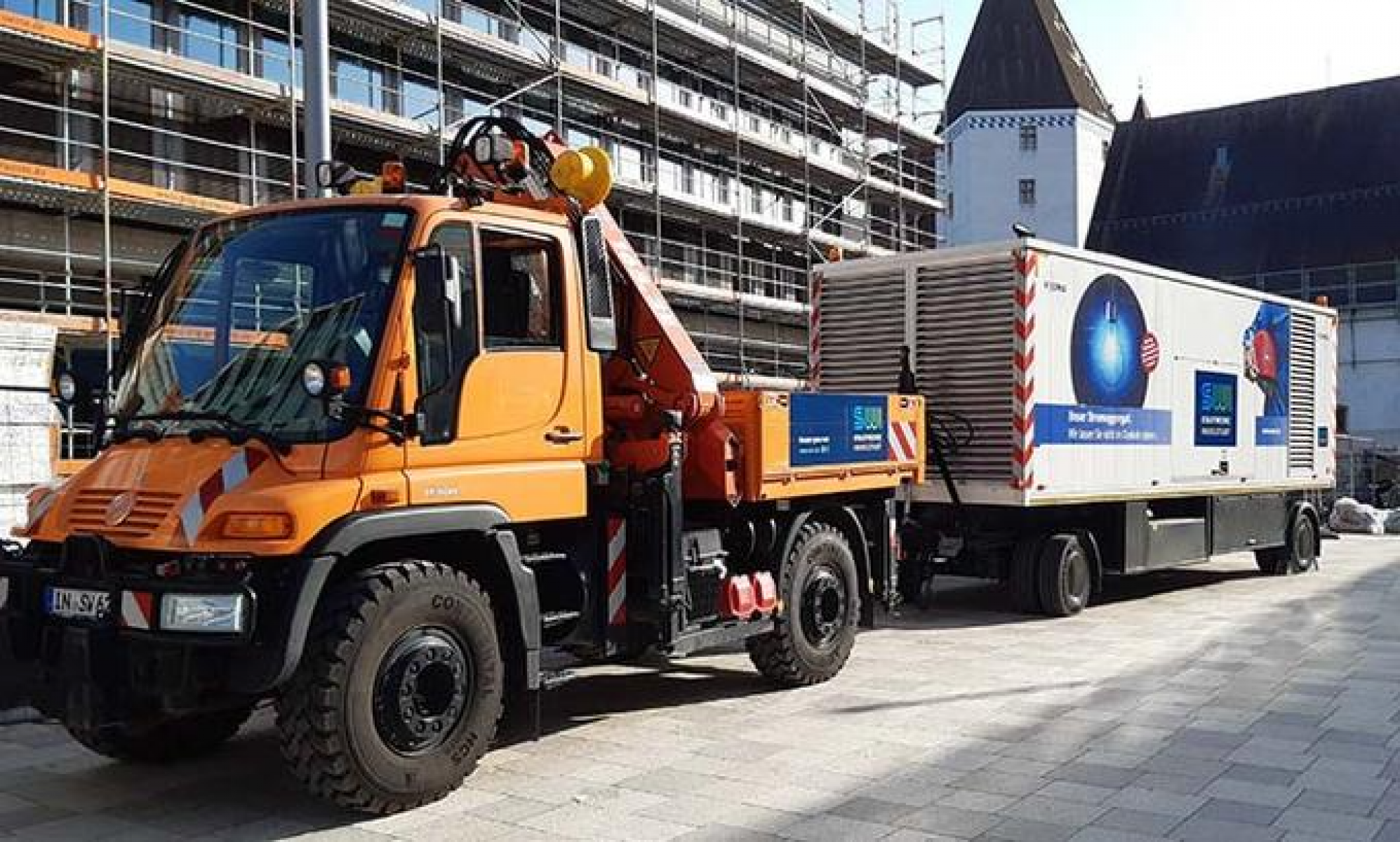 Notstromaggregat der Stadtwerke (Foto: Stadt Ingolstadt / Schalles)