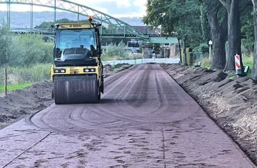 Weserradweg in Minden: Neue Decke und breitere Fahrbahn - Image