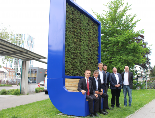 Badenova pflanzt den City Tree: Moos reinigt Stadtluft - Image