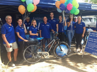 Run auf E-Bike-Probefahrten bei der Deutschland-Tour - Image