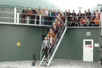 In Großbardorf versorgt die Gemeinschaftsbiogasanlagen künftig rund 150 Haushalte mit Wärme. Foto: Agrokraft Großbardorf