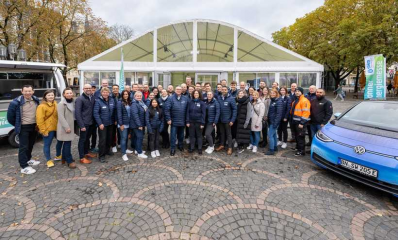 Das Team der SWB-Energiemesse freute sich über zahlreiche Gespräche und die Fragen viele interessierte Bürgerinnen und Bürger. (Fotos: Benjamin Westhoff/SWB)