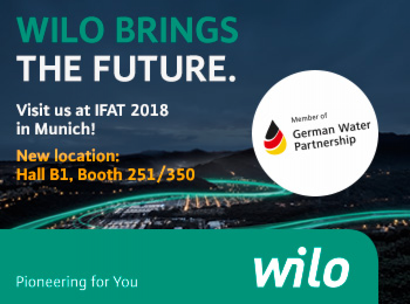 Erleben Sie Wilo auf der IFAT 2018