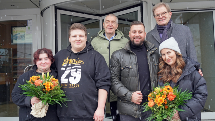 Preis für Zivilcourage an zwei Entsorger der Stadtreinigung Hamburg verliehen - Image