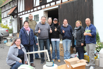 Mitarbeiter unterstützen Verein 