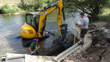 Wutach bei Tiengen (Waldshut-Tiengen) wird ökologische aufgewertet - Image