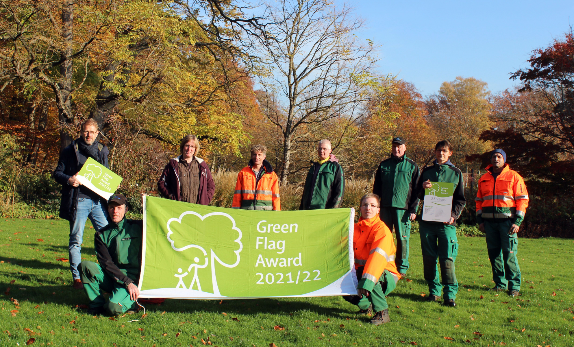 Green Flag Award für Güterslohs „Grüne Lunge“