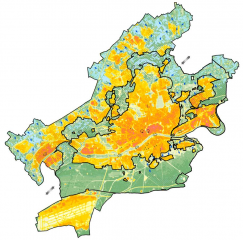 Wo staut sich die Hitze, wo kommt Frischluft in die Stadt? - Image