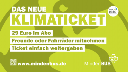 Grüner fahren und ordentlich sparen: Klimaticket für Minden