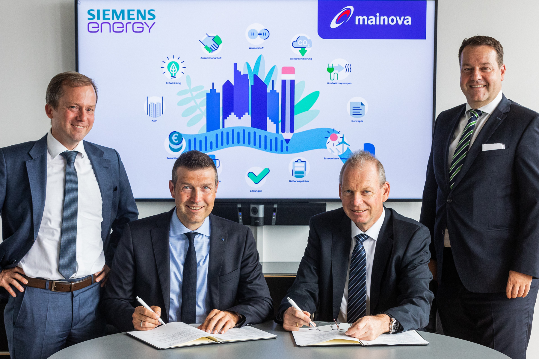 Mainova und Siemens Energy kooperieren bei Dekarbonisierung und Wasserstoffnutzung