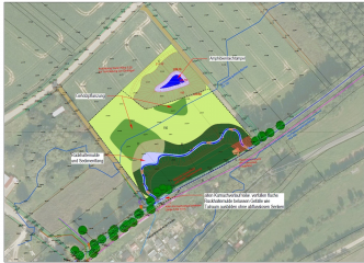 Planerische Darstellung der geplanten Maßnahme. Plan: TEAM 4/ Stadt Würzburg