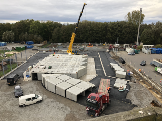 Bau des neuen Wertstoffhofes Paderborn, Tag 2