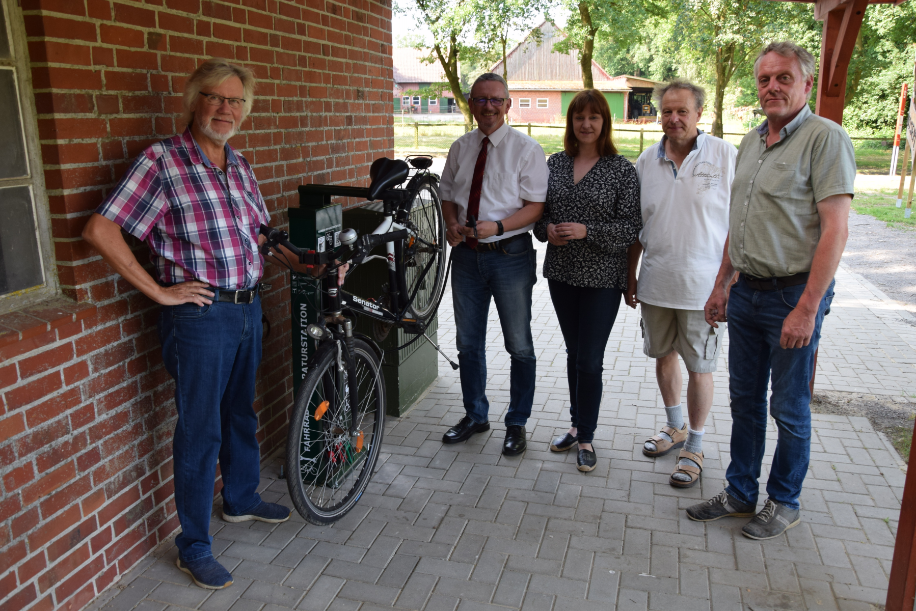Fahrrad-Servicestation in Garlstedt geht in Betrieb