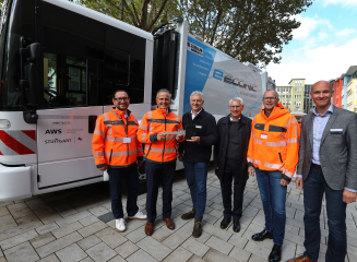 Erstes vollelektrisches Abfallsammelfahrzeug in Stuttgart