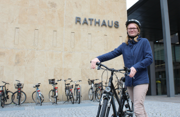 Raumplanerin Katharina Pulsfort ist die neue Fahrradbeauftragte.