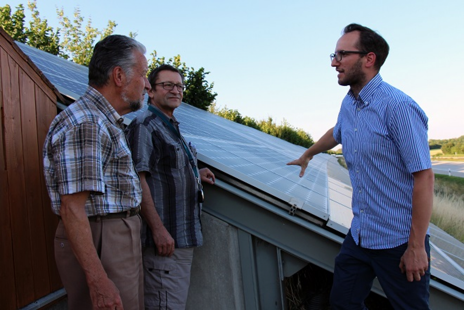 Exkursion zur Solar-Lärmschutzwand