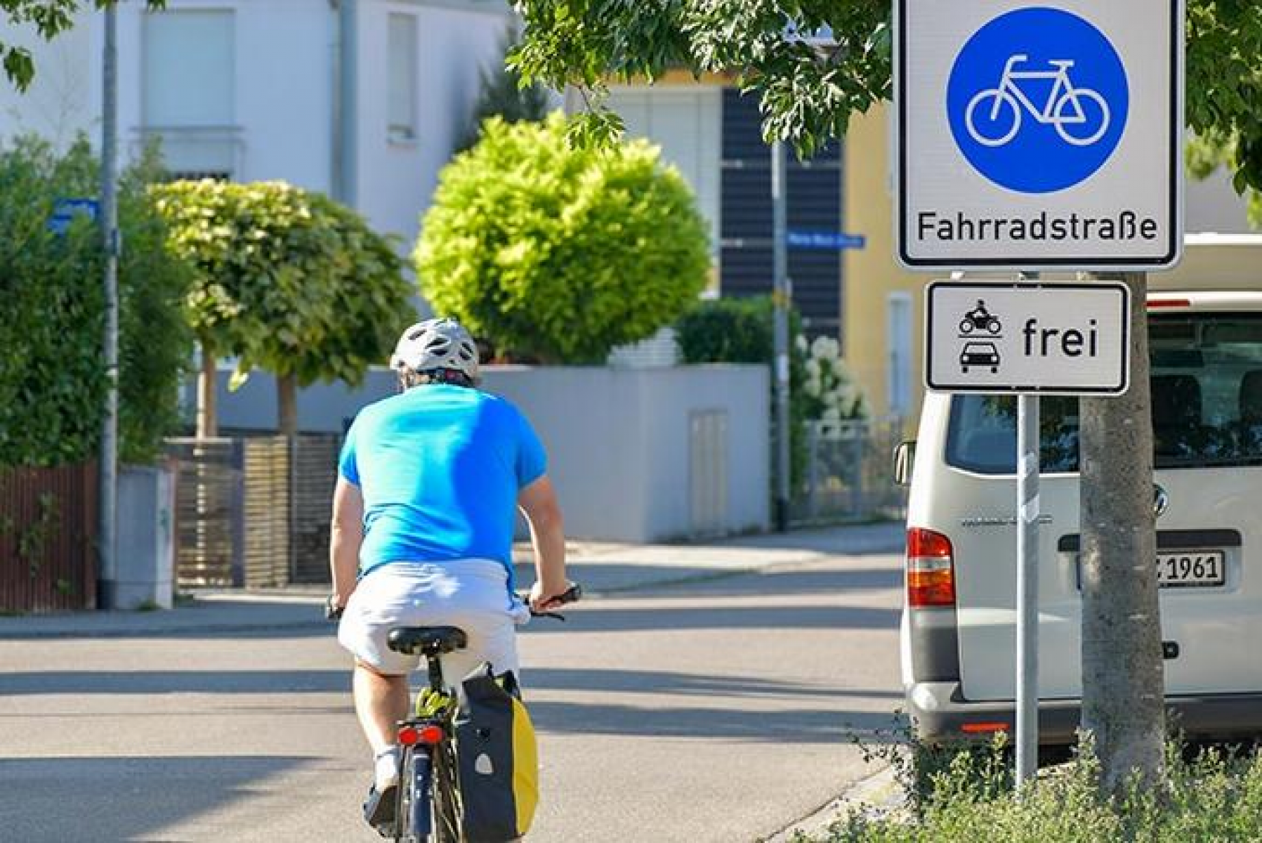 Fahrradstraße (Foto: Stadt Ingolstadt / Rössle)