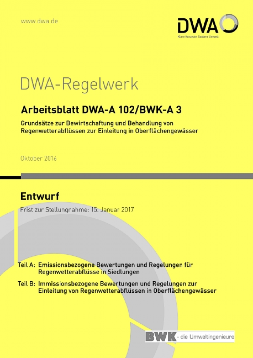 Bewirtschaftung und Behandlung von Regenwetterabflüssen