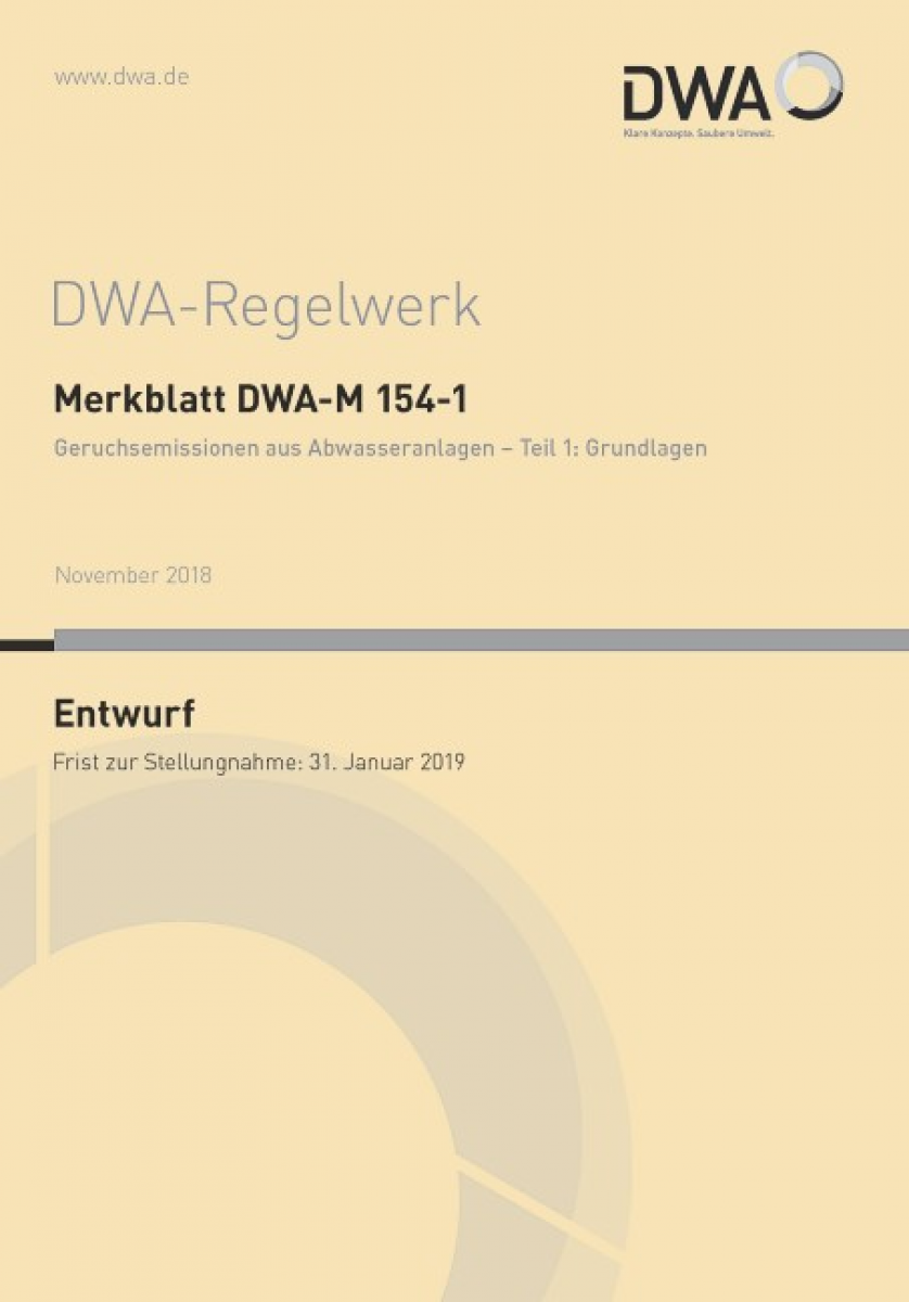 Geruchsemissionen aus Abwasseranlagen – Teil 1: Grundlagen