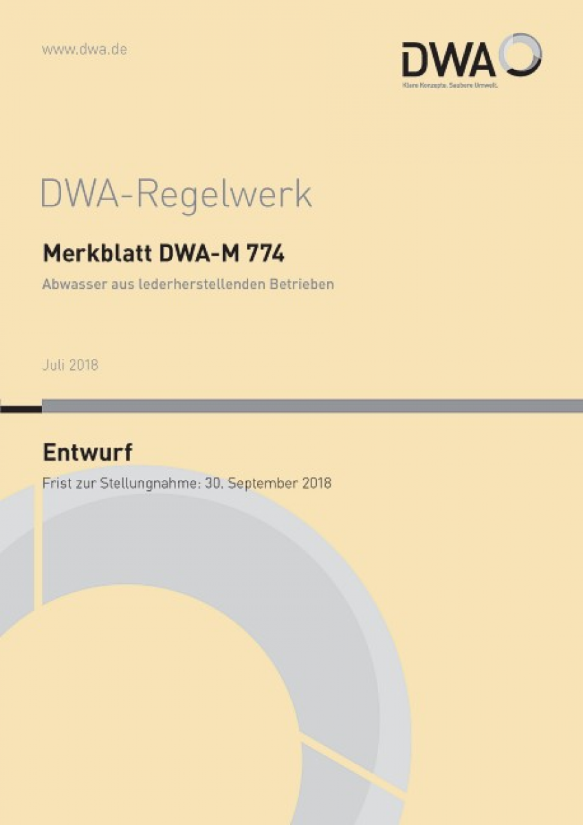 Abwasser aus lederherstellenden Betrieben