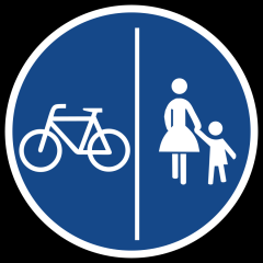 Straße oder Radweg